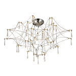 Потолочный светильник с тонким металлическим каркасом цвета хром Quasar варинант исполнения - 1 | Loft Concept в Казани