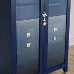 Дизайнерский шкаф витрина Elsa Dreams Blue с 4-мя ящиками варинант исполнения - 3 | Loft Concept в Казани