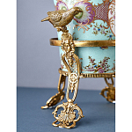 Ваза из голубого фарфора с рисунком птиц и цветов и декоративными элементами Blue Garden варинант исполнения - 10 | Loft Concept в Казани