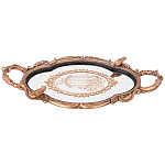 Поднос декоративный с фигурками птиц Mirror Surface Bronze варинант исполнения - 1 | Loft Concept в Казани
