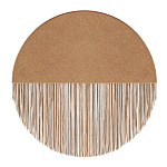 Бра круглое натуральная пробка с бахромой Natural Cork варинант исполнения - 1 | Loft Concept в Казани