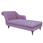 Кушетка фиолетовая с мягкой обивкой из велюра Michael Couch варинант исполнения - 1 | Loft Concept в Казани