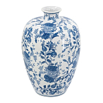 Ваза фарфоровая с узким горлышком и синими цветочными мотивами Independence варинант исполнения - 1 | Loft Concept в Казани