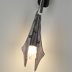 Бра черного цвета с плафоном из рельефного стекла Glass Pod варинант исполнения - 9 | Loft Concept в Казани