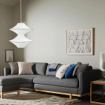 Подвесной вязаный белый светильник «Звезда Востока 02» варинант исполнения - 1 | Loft Concept в Казани