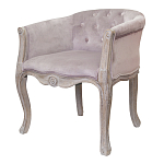 Кресло низкое в стиле прованс Розовый Велюр Louis French Armchair  варинант исполнения - 3 | Loft Concept в Казани