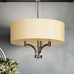 Люстра подвесная с цилиндрическим абажуром кремового цвета Natural Concepts варинант исполнения - 3 | Loft Concept в Казани