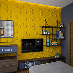 Гипсовая 3D Панель M-41 A, B варинант исполнения - 3 | Loft Concept в Казани