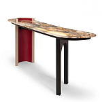 Консоль с овальной столешницей со светодиодной подсветкой Ruby варинант исполнения - 1 | Loft Concept в Казани