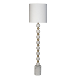 Торшер мраморный с белым абажуром Floor lamp Jewelry варинант исполнения - 1 | Loft Concept в Казани