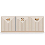 ТВ-тумба с 3-мя фактурными дверцами Satin Furniture варинант исполнения - 2 | Loft Concept в Казани