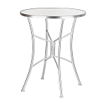 Столик приставной с круглой столешницей на серебристом основании Scenical Table варинант исполнения - 1 | Loft Concept в Казани
