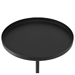 Кофейный столик с круглой чёрной столешницей и мраморным основанием Exquisite Practicality варинант исполнения - 2 | Loft Concept в Казани