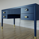 Письменный стол с 4-мя ящиками Elsa Dreams Blue варинант исполнения - 2 | Loft Concept в Казани