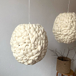 Светильник вязаный из шерсти Wool Oval варинант исполнения - 1 | Loft Concept в Казани