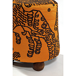 Пуф Wakonda Terracotta Tiger Mountain с Круглыми ножками  варинант исполнения - 3 | Loft Concept в Казани