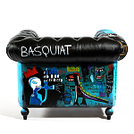 Кресло "Баския и Уорхол" Basquiat Warhol graffiti chair натуральная кожа варинант исполнения - 5 | Loft Concept в Казани