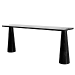 Консоль чёрная на 2-х конусообразных ножках Eros варинант исполнения - 4 | Loft Concept в Казани