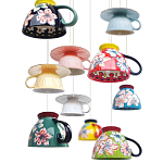 Подвесные светильники в виде чаши с цветочным орнаментом Flower Reversal варинант исполнения - 2 | Loft Concept в Казани