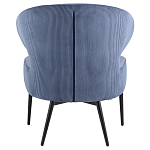 Современное мягкое кресло на металлических ножках Rakush Blue варинант исполнения - 3 | Loft Concept в Казани