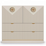 Комод с фактурным фасадом Satin Furniture варинант исполнения - 2 | Loft Concept в Казани