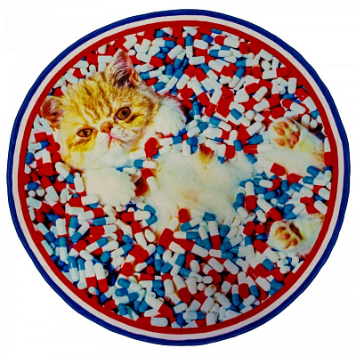 Ковер Seletti Round Rug Cat