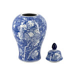 Ваза с крышкой в китайском стиле Гранатовое дерево Blooming Pomegranate варинант исполнения - 4 | Loft Concept в Казани