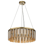 Люстра со стеклянными цилиндрическими плафонами Luminous Cylinders Amber Round варинант исполнения - 2 | Loft Concept в Казани