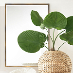 Зеркало прямоугольное в фактурной золотой раме Reflective Fabric варинант исполнения - 5 | Loft Concept в Казани