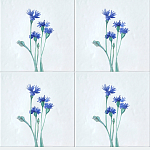 Плитка с узором Васильки варинант исполнения - 1 | Loft Concept в Казани