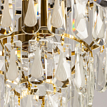 Люстра многоярусная с овальными прозрачными подвесками 36 см Harmonica варинант исполнения - 9 | Loft Concept в Казани