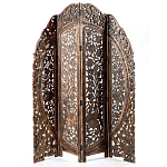 Ширма с  орнаментом ручная резьба Indian Antique Furniture варинант исполнения - 1 | Loft Concept в Казани