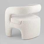 Кресло дизайнерское для лаунж зоны жемчужного цвета Pearl Lounge варинант исполнения - 6 | Loft Concept в Казани