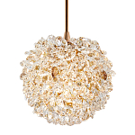 Подвесной хрустальный светильник шарообразной формы Amber Crystal Hanging Light 12 варинант исполнения - 1 | Loft Concept в Казани