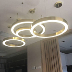 Люстра Light Ring Horizontal Латунь варинант исполнения - 2 | Loft Concept в Казани
