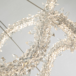 Двухъярусная кольцевая люстра с хрустальным декором Gilbertine Crystal Wavy Ring Chandelier варинант исполнения - 4 | Loft Concept в Казани