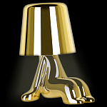 Настольная лампа фигурная цвета золото с гладким абажуром Высота 16 см Sophia варинант исполнения - 3 | Loft Concept в Казани