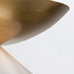 Подвесной светильник латунного цвета с конусовидным белым плафоном Quintiesse варинант исполнения - 12 | Loft Concept в Казани