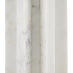 Настольная лампа мраморная с тканевым цилиндрическим абажуром Sharpened варинант исполнения - 1 | Loft Concept в Казани