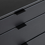 Комод из металла и кожи Guarin Chest of Drawers варинант исполнения - 5 | Loft Concept в Казани