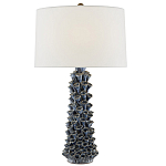 Настольная лампа с корпусом из цветков колокольчика Cascade of Blue Flowers варинант исполнения - 2 | Loft Concept в Казани