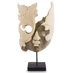 Маска ручной работы деревянная резная Mask Flower варинант исполнения - 1 | Loft Concept в Казани