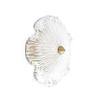 Бра в форме прозрачного стеклянного цветка с рельефной текстурой Textured Glass варинант исполнения - 1 | Loft Concept в Казани