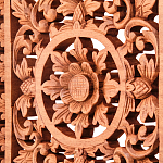 Панно из дерева квадратное Panel With Trees варинант исполнения - 2 | Loft Concept в Казани