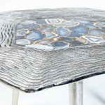 Кофейный стол со столешницей из агата Agate Design Blue  варинант исполнения - 2 | Loft Concept в Казани