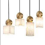 Подвесной светильник светодиодный с квадратным плафоном Stone Helios варинант исполнения - 3 | Loft Concept в Казани