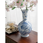 Ваза фарфоровая с синими цветочными мотивами Independence варинант исполнения - 4 | Loft Concept в Казани