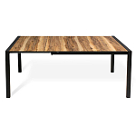 Стол обеденный раздвижной с прямоугольной столешницей на четырех черных ножках Blair варинант исполнения - 3 | Loft Concept в Казани