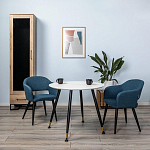 Шкаф-витрина в стиле лофт с чёрной стеклянной дверью Urban Style Space варинант исполнения - 6 | Loft Concept в Казани