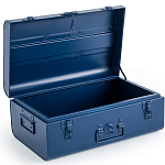 Металлический сундук Metal Dark Blue варинант исполнения - 3 | Loft Concept в Казани